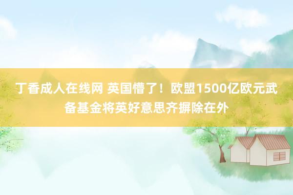 丁香成人在线网 英国懵了！欧盟1500亿欧元武备基金将英好意